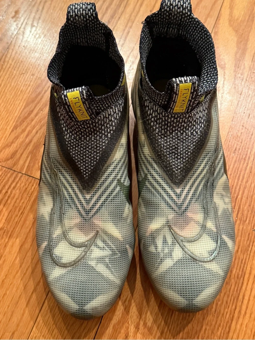 Nike Alpha Menace Elite 3 RW Wolf Grey Football Cleats Size 9 CV0578-001